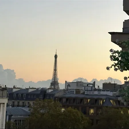 Eiffel Tower View Arc Triomphe Champs Elysées Area * Parigi